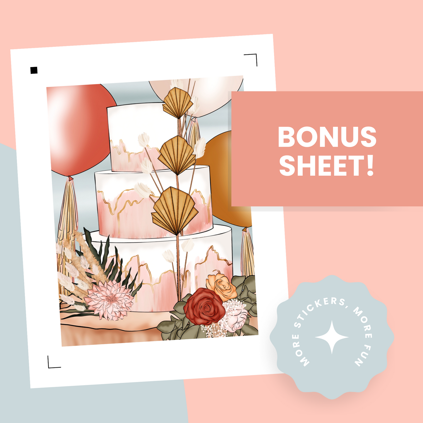 Boho Celebration Premium Printable Sticker Kit