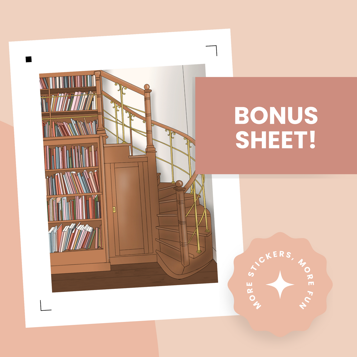 Bibliophile Premium Printable Sticker Kit