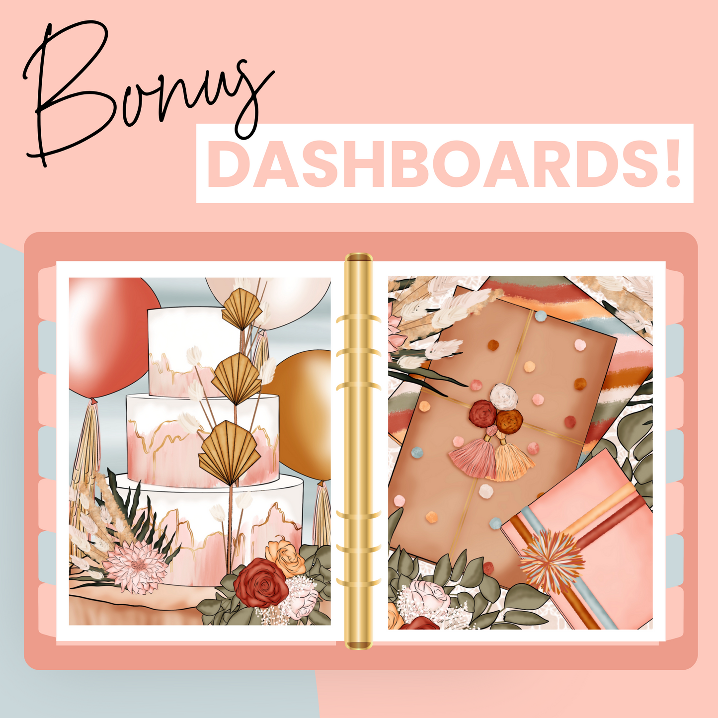 Boho Celebration Premium Printable Sticker Kit