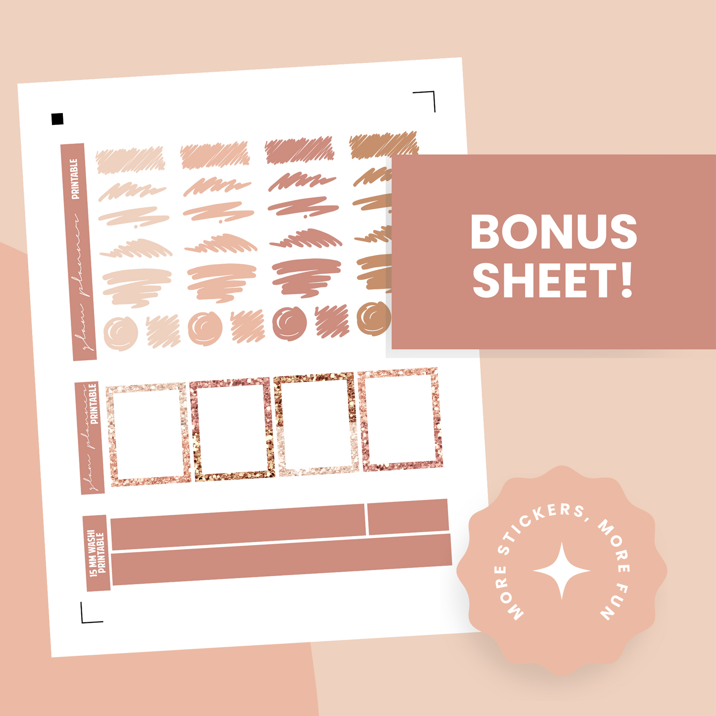 Bibliophile Premium Printable Sticker Kit